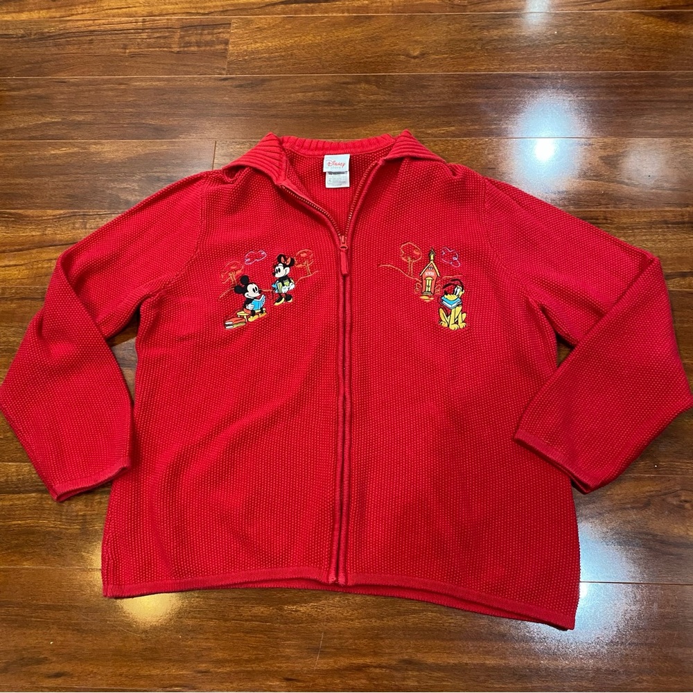 Vintage Mickey Mouse School Cardigan Sweater
